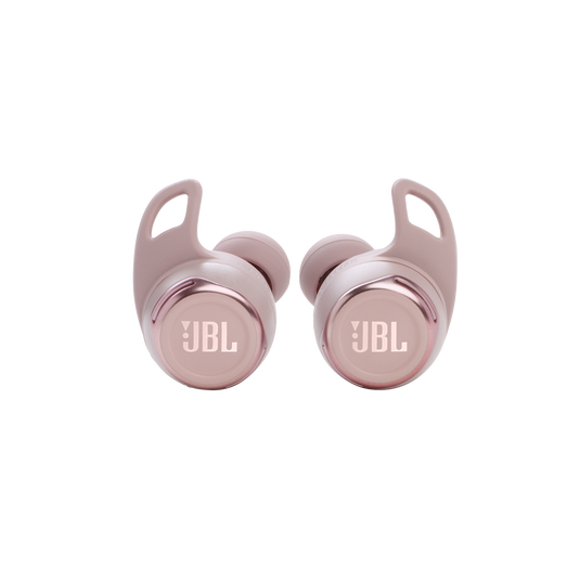JBL Reflect Flow Pro - Pink - Waterproof true wireless Noise Cancelling active sport earbuds - Front image number null